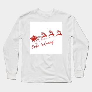 Retro Vintage Pink Santa Claus Long Sleeve T-Shirt